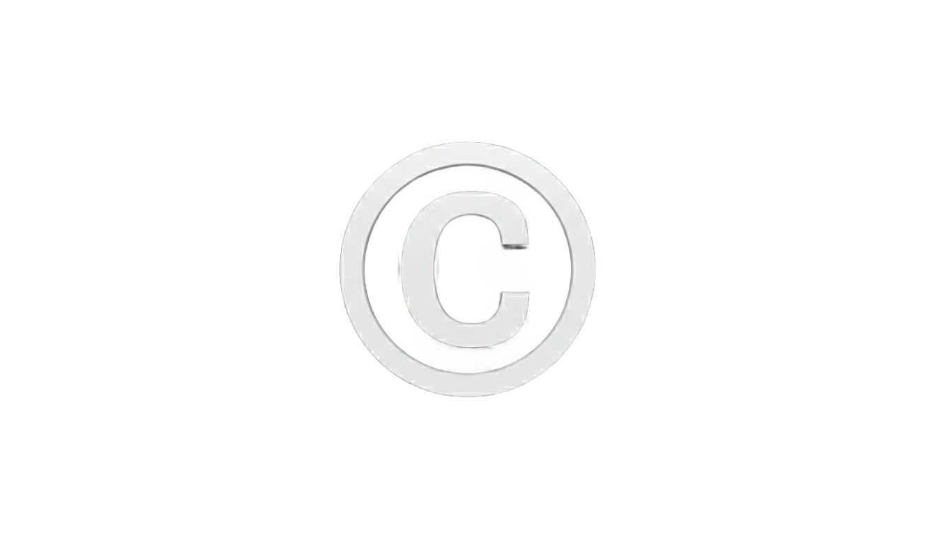 copyright logo png white PNG transparent background