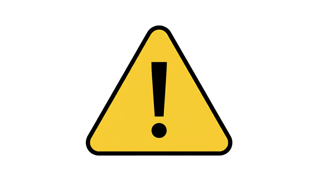 warning sign emoji png PNG transparent background