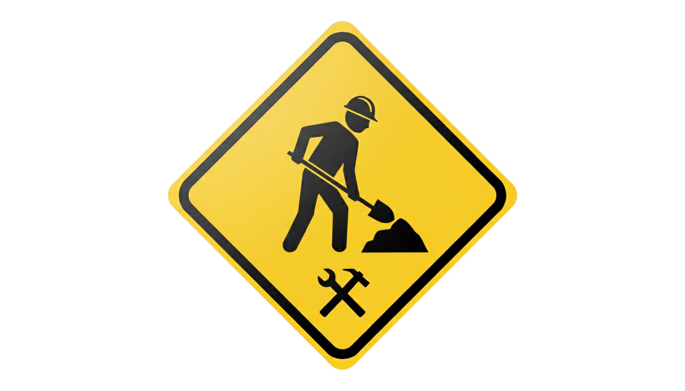 men at work sign png PNG transparent background