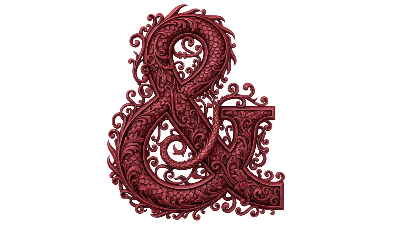 d&d ampersand png PNG transparent background