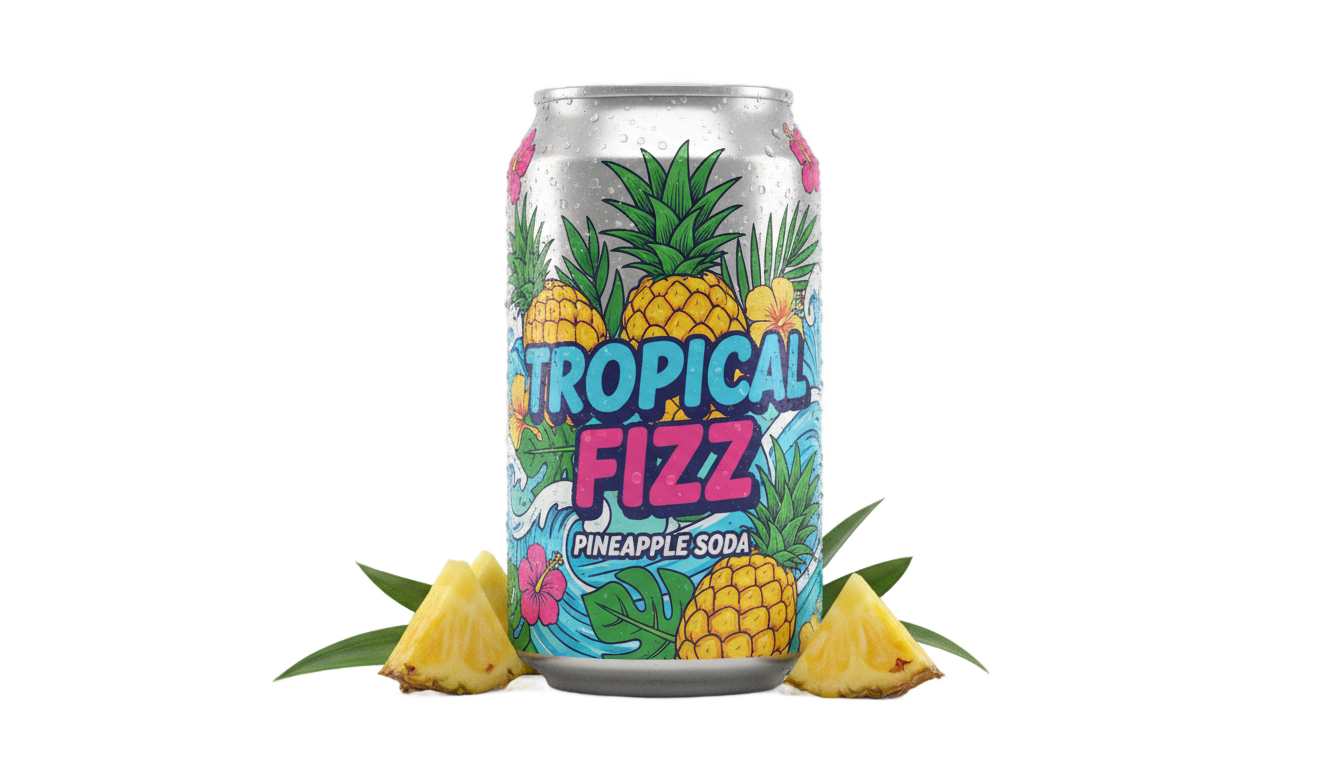 pineapple soda png PNG transparent background
