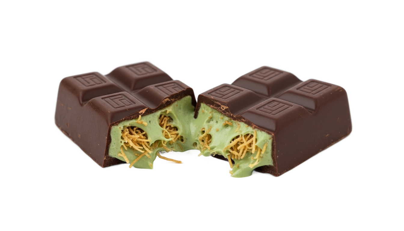 dubai chocolate png PNG transparent background
