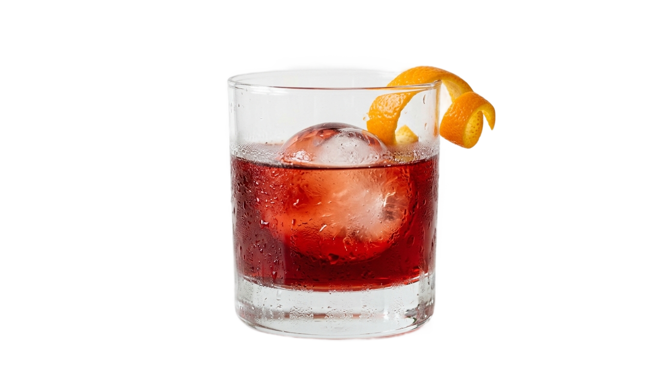 negroni cocktail png PNG transparent background