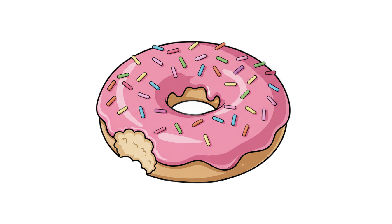 homer donut png PNG transparent background