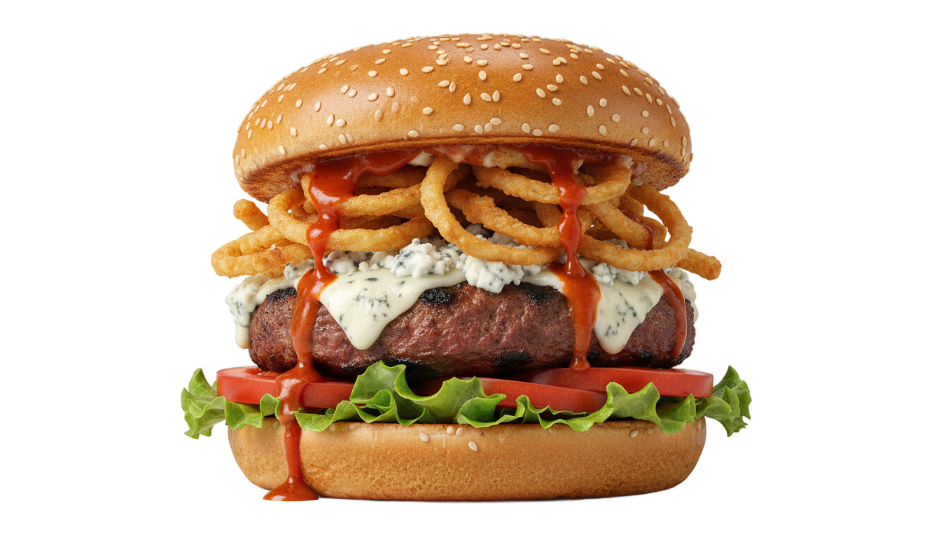 buffalo burger png menu PNG transparent background
