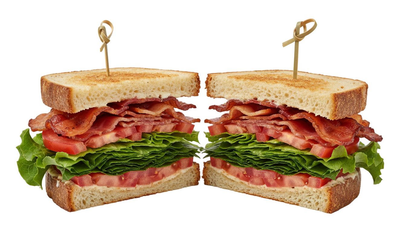 blt sandwich png PNG transparent background