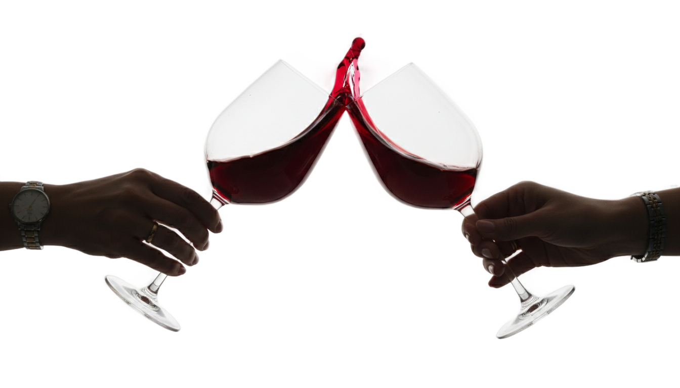 wine glass cheers png PNG transparent background