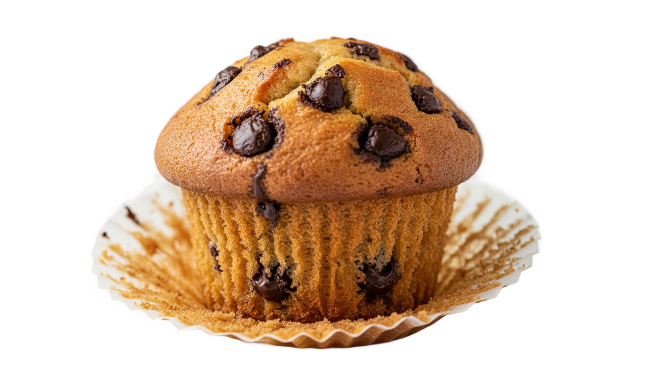 chocolate chip muffin png PNG transparent background