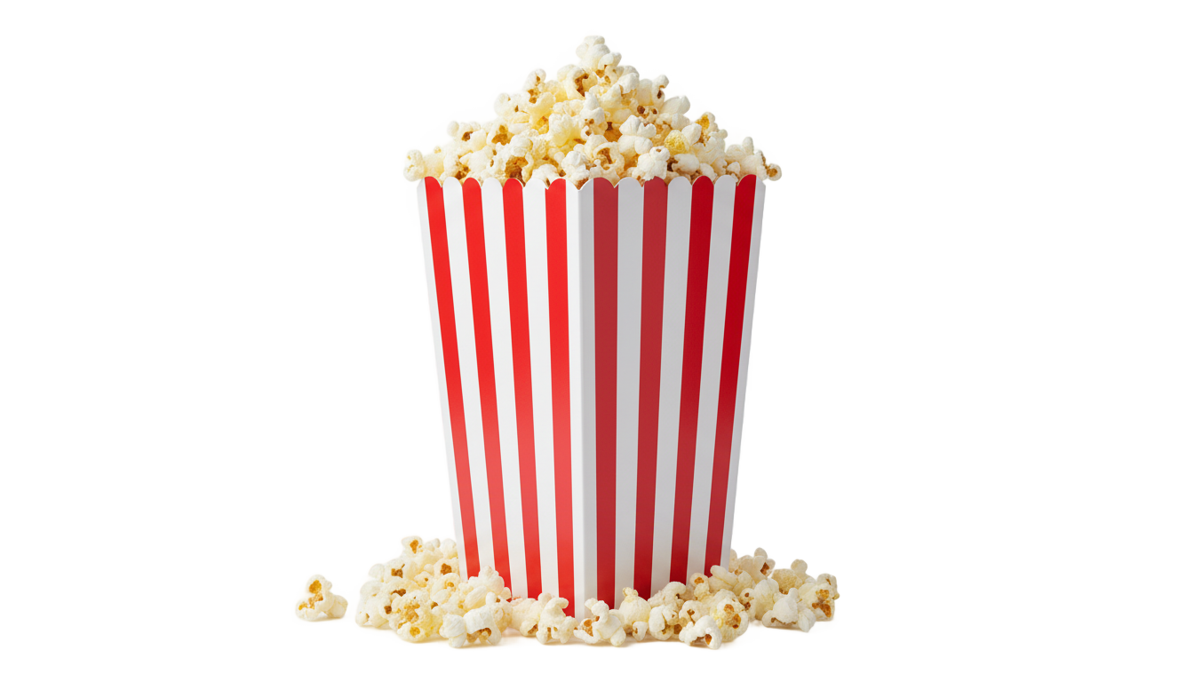 popcorn graphic png PNG transparent background