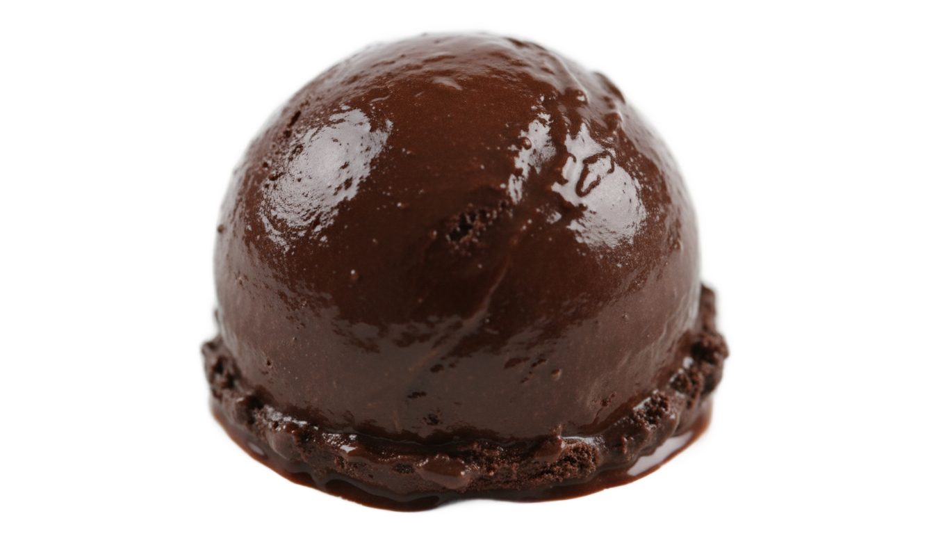chocolate ice cream scoop png PNG transparent background