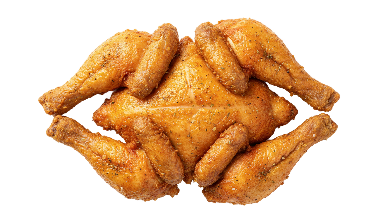full fried chicken png PNG transparent background
