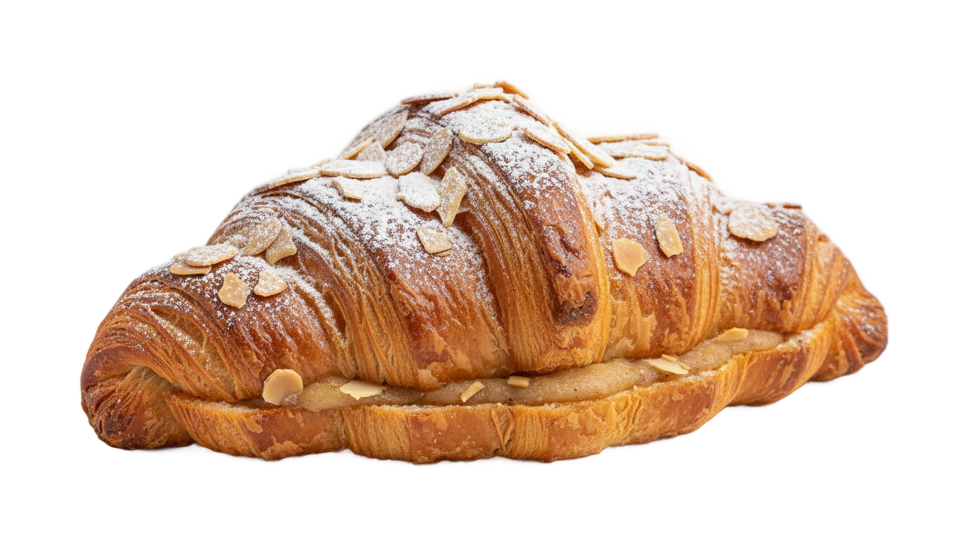 almond croissant png PNG transparent background