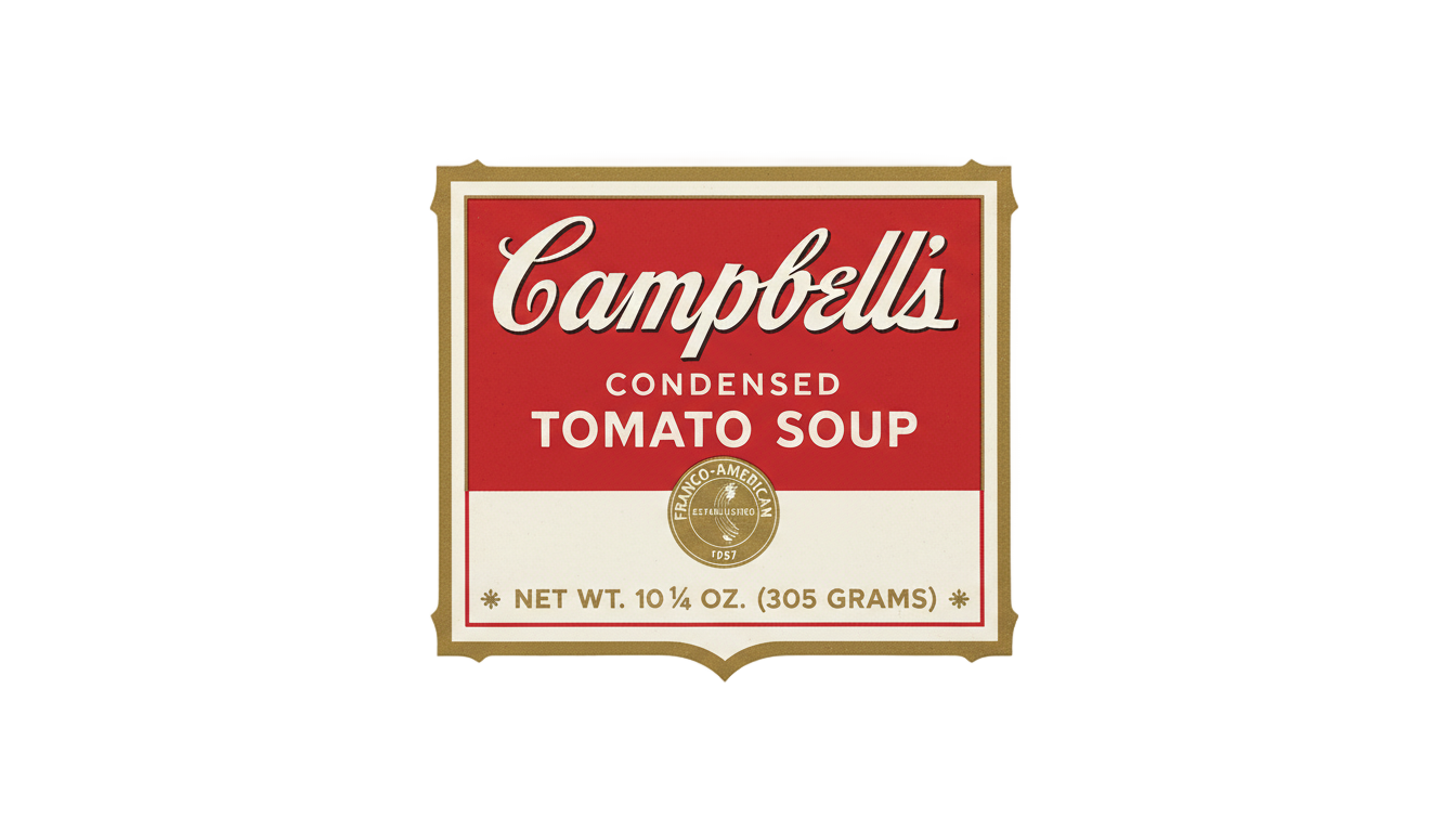 campbell's soup logo png PNG transparent background