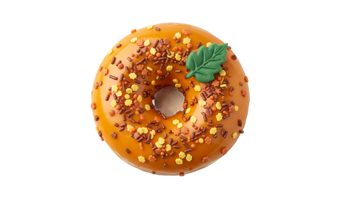 pumpkin donut png PNG transparent background