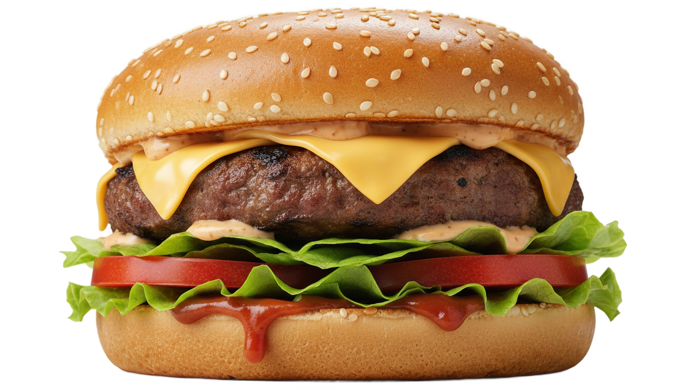 beef burger png PNG transparent background