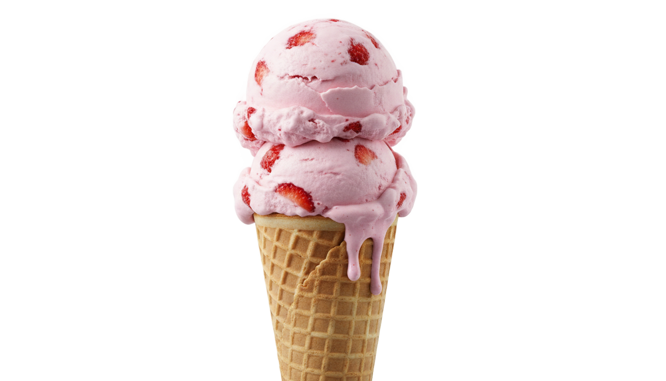 strawberry ice cream png PNG transparent background