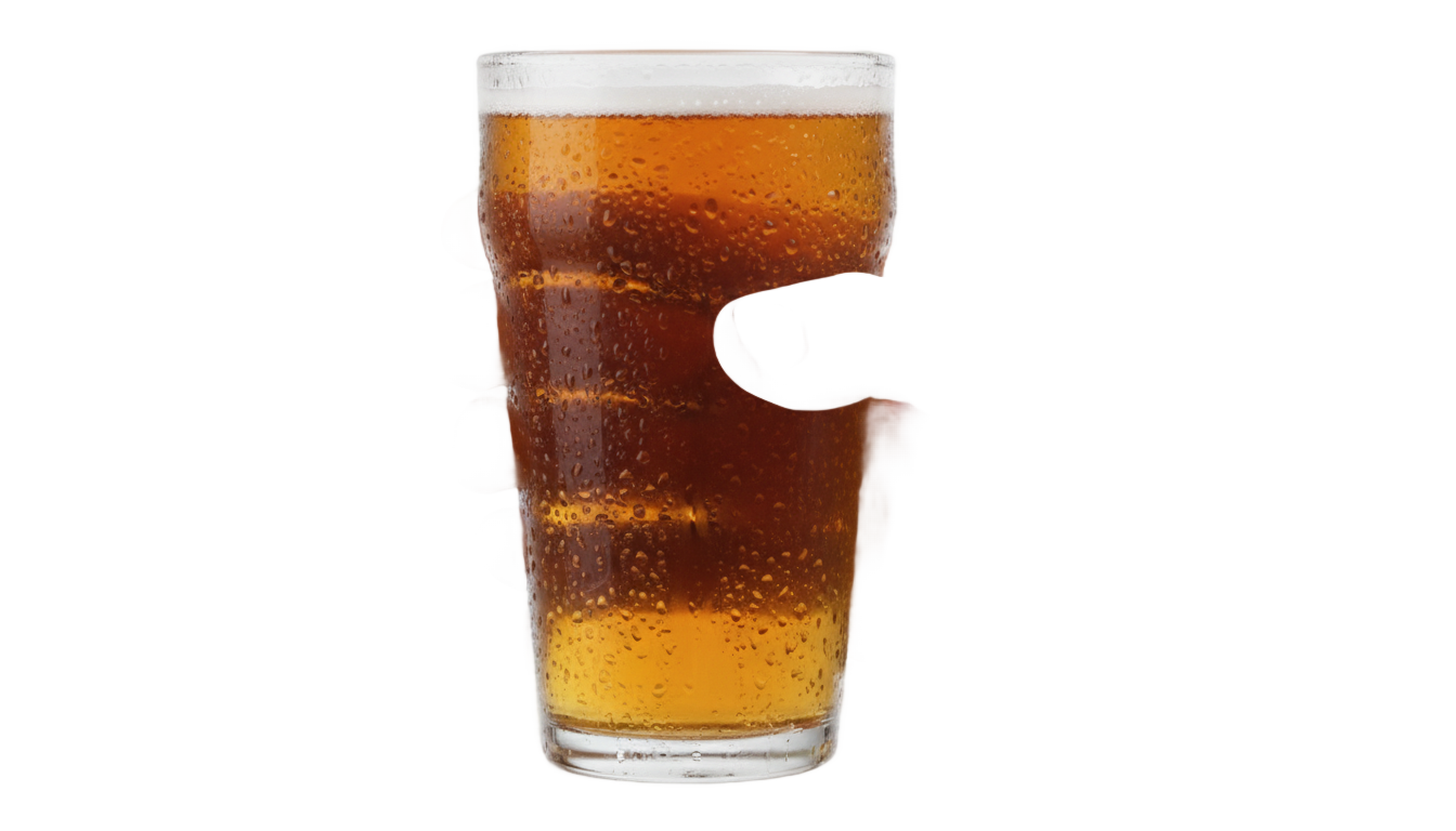 hand holding beer png PNG transparent background
