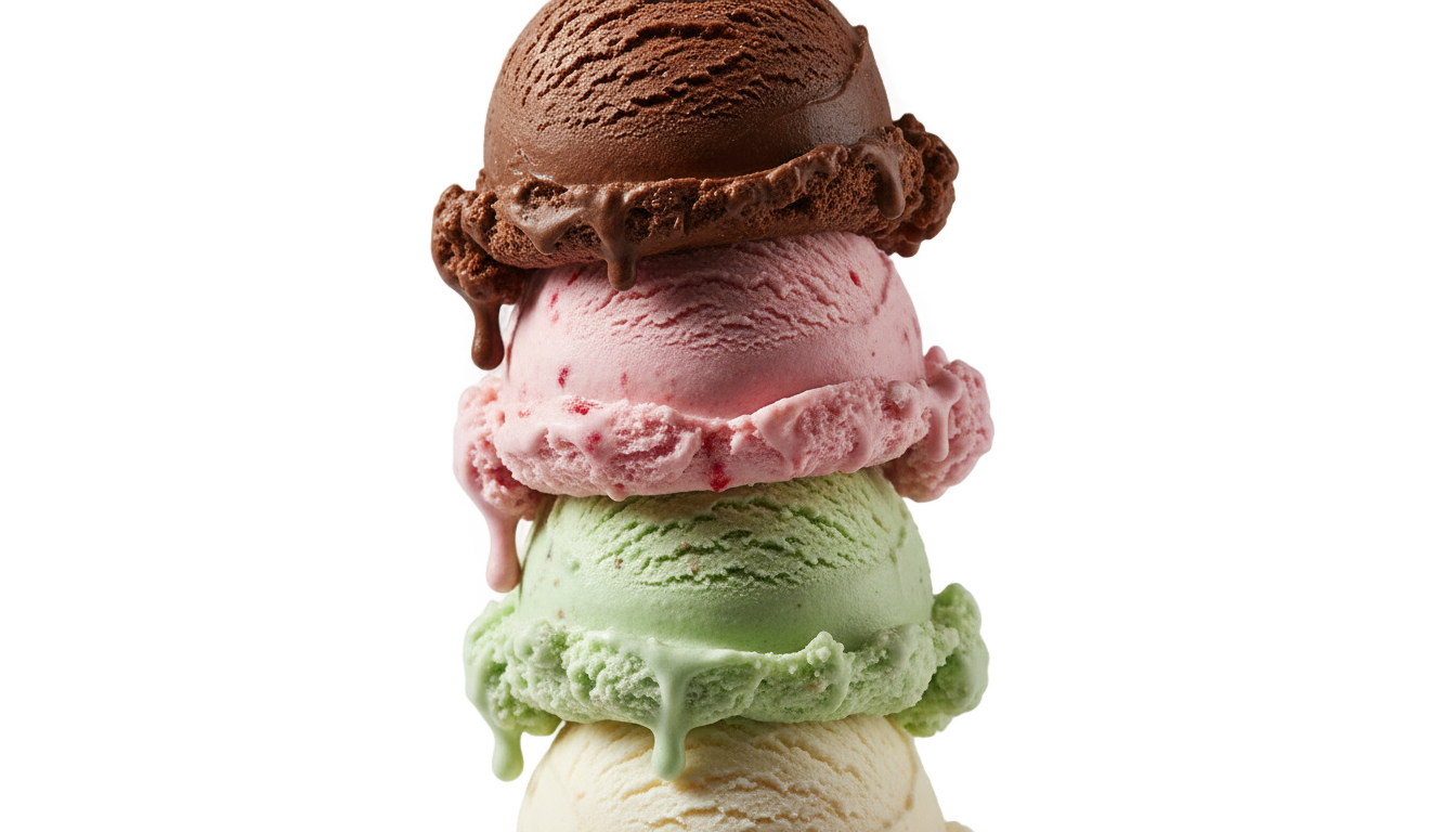 ice cream flavours png PNG transparent background