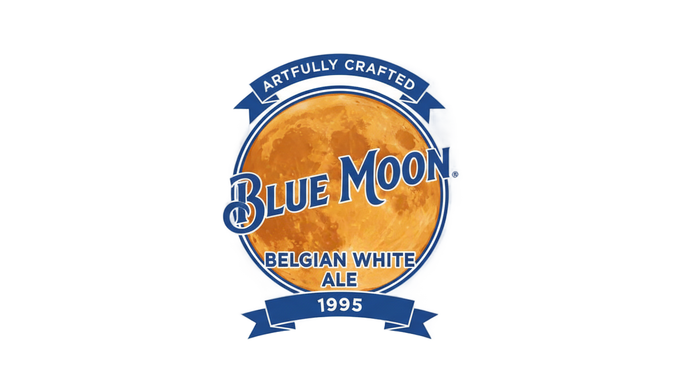 blue moon beer logo png PNG transparent background