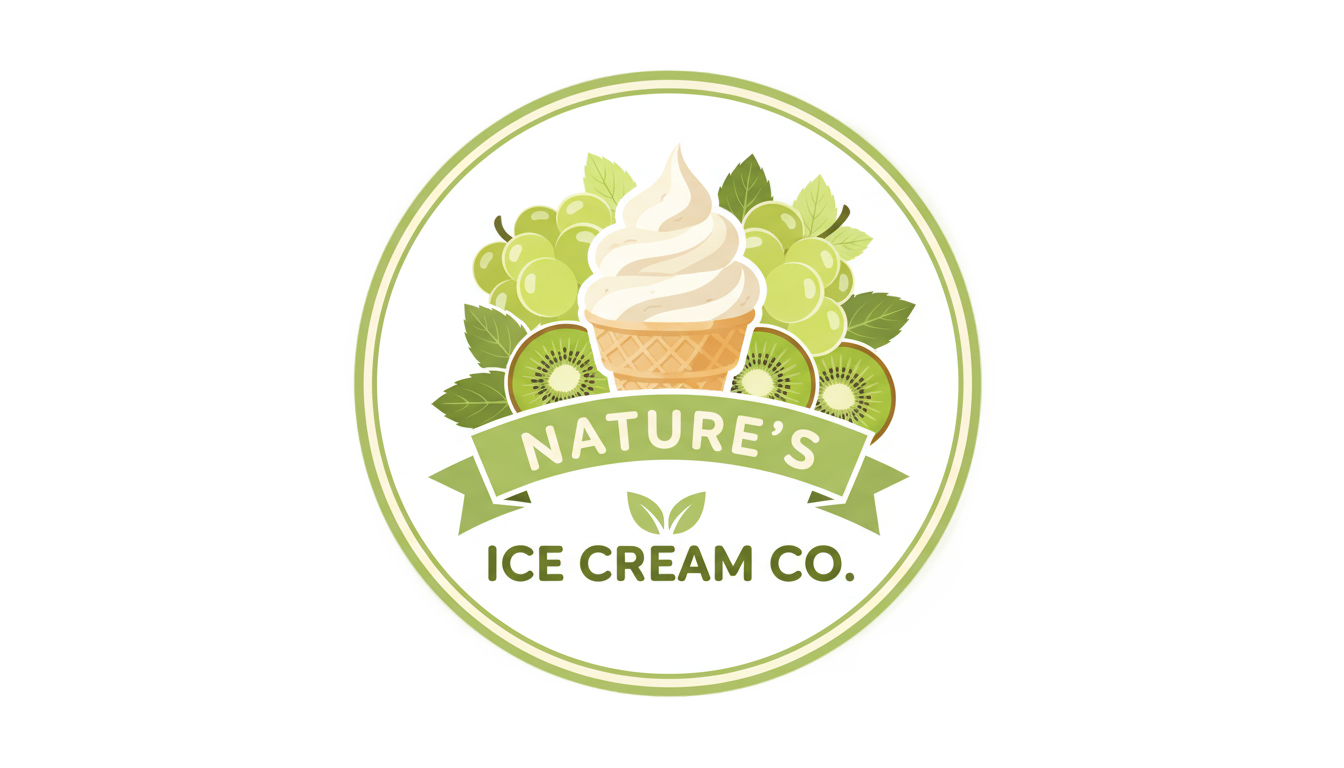 naturals ice cream logo png PNG transparent background