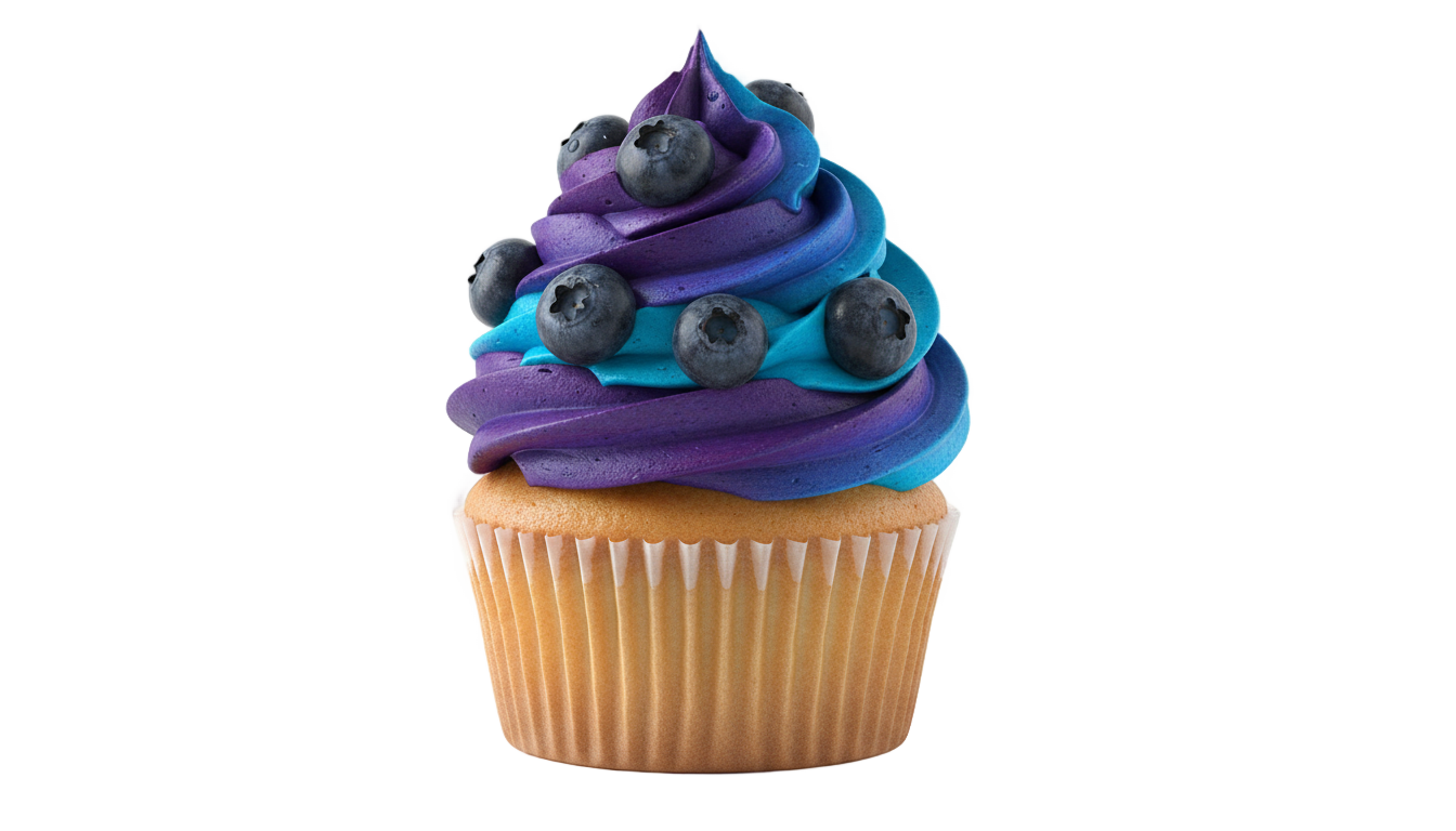 blueberry cupcake png PNG transparent background