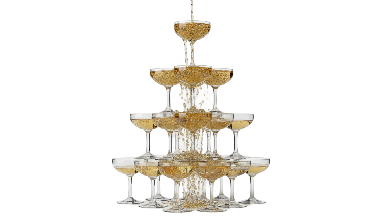 cocktail tower png PNG transparent background