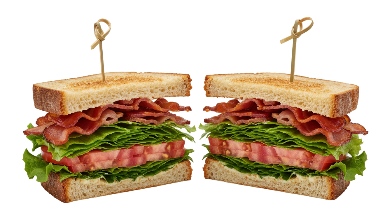 blt sandwich png PNG transparent background