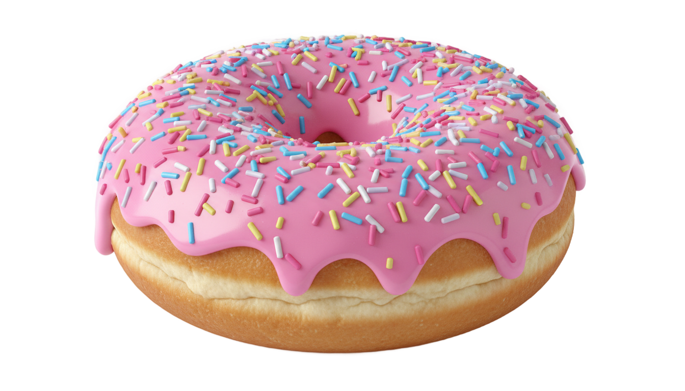 donut cartoon png PNG transparent background