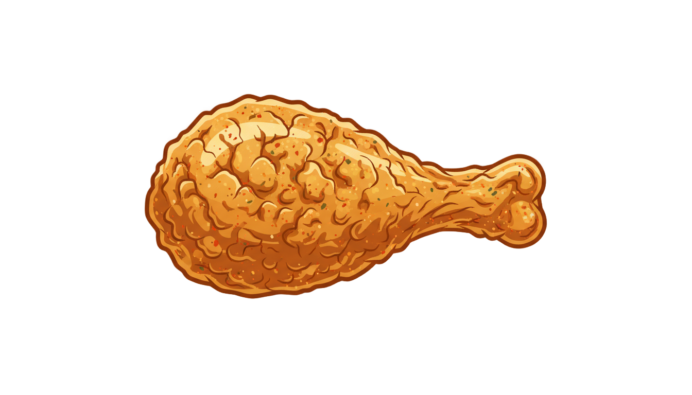 fried chicken icon png PNG transparent background