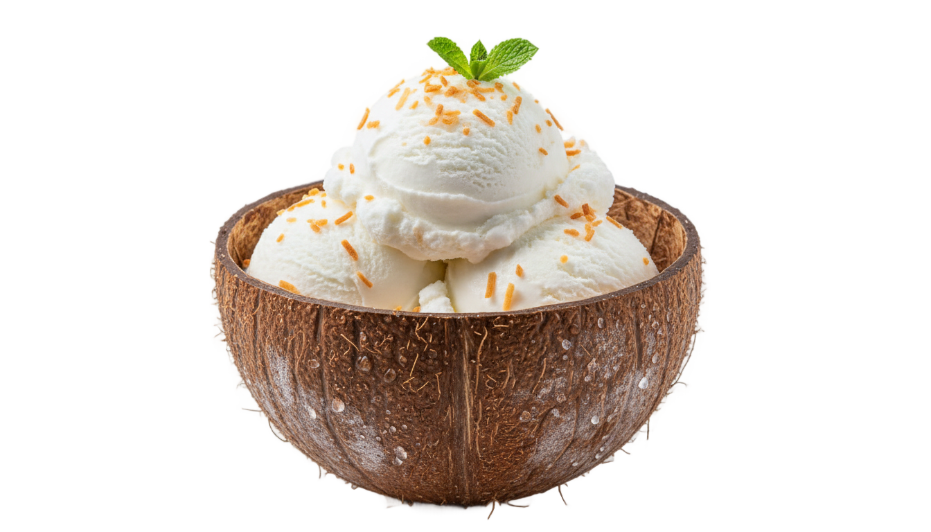 coconut ice cream png PNG transparent background
