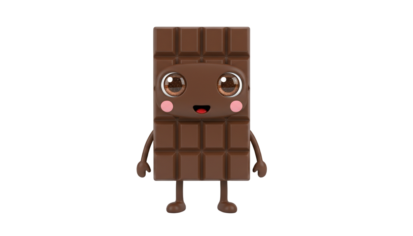chocolate kawaii png PNG transparent background