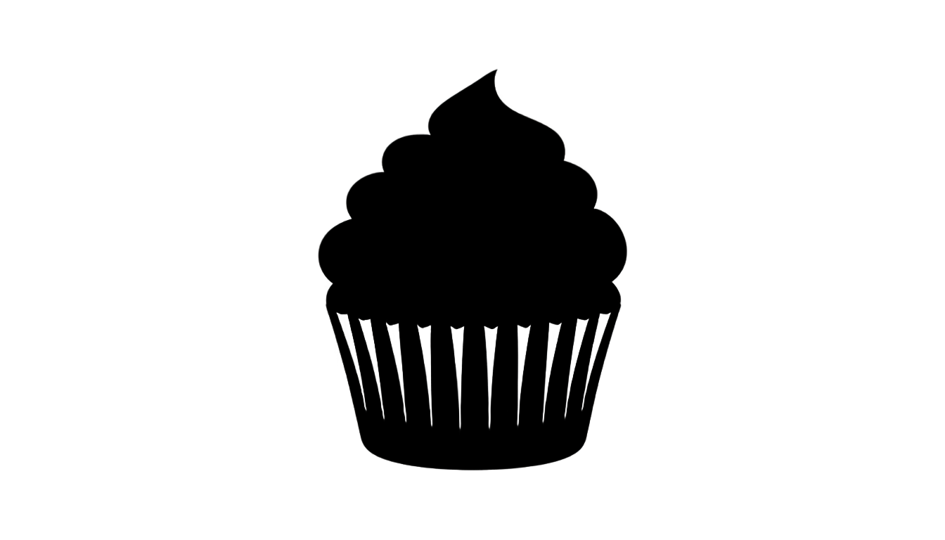 cupcake silhouette png PNG transparent background