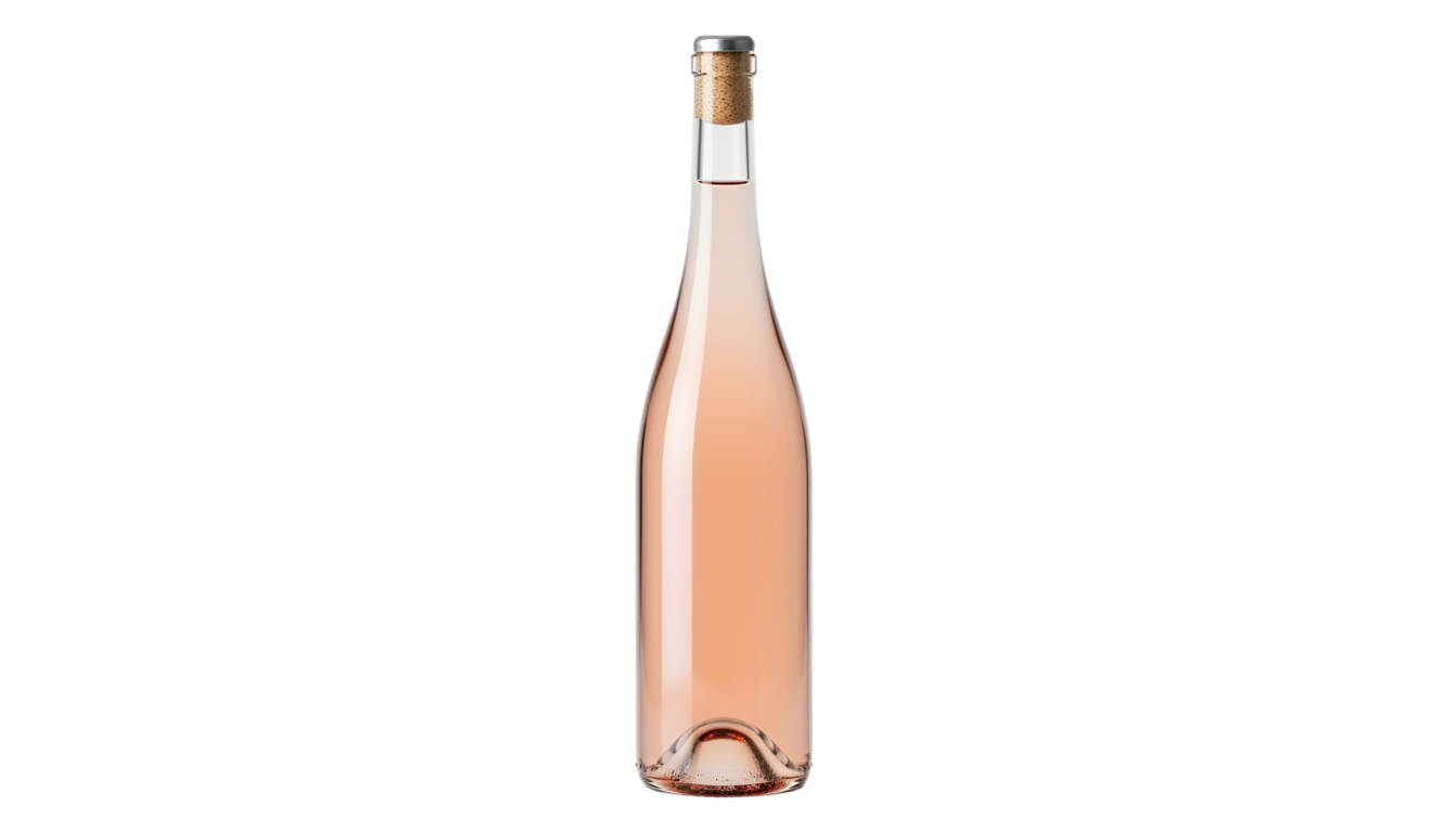 pink wine bottle png PNG transparent background