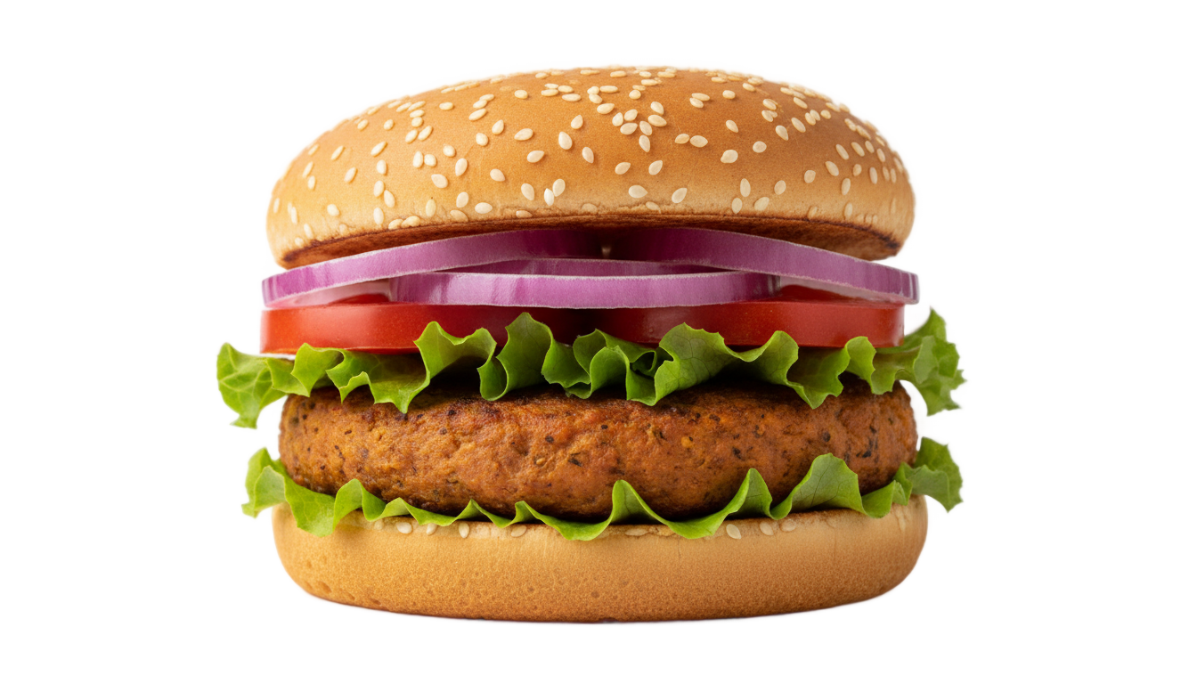 vegan burger png PNG transparent background