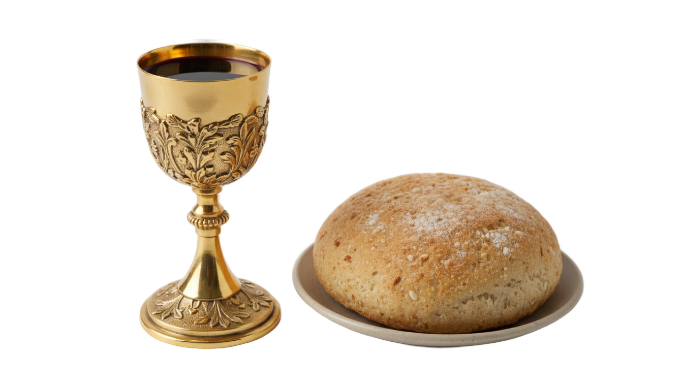 holy communion bread and wine png PNG transparent background