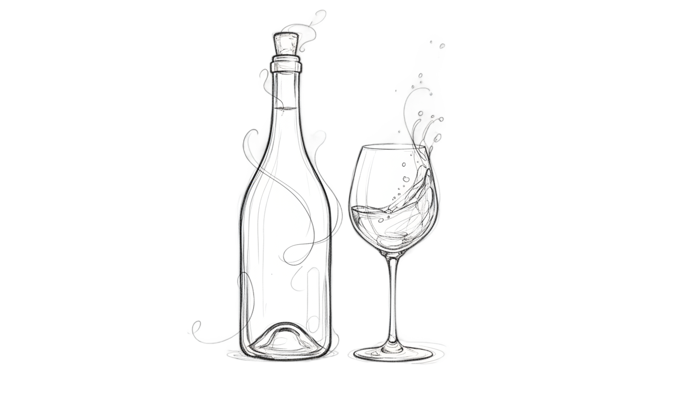 wine drawing png PNG transparent background