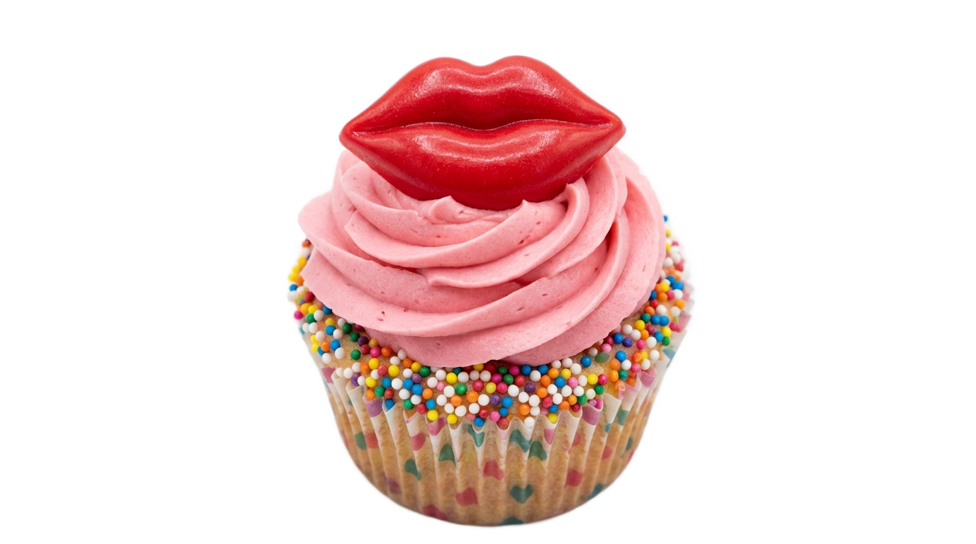 kiss png cupcake PNG transparent background