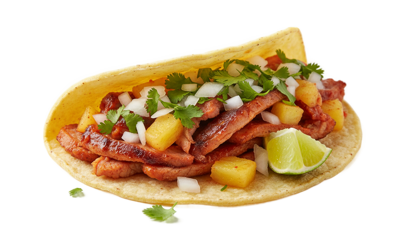 taco de pastor png PNG transparent background
