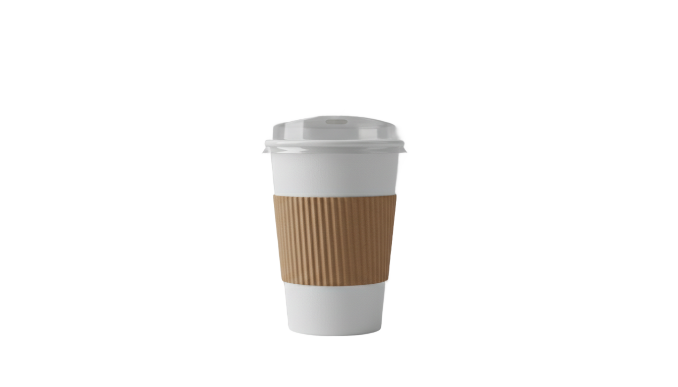 disposable coffee cup png PNG transparent background