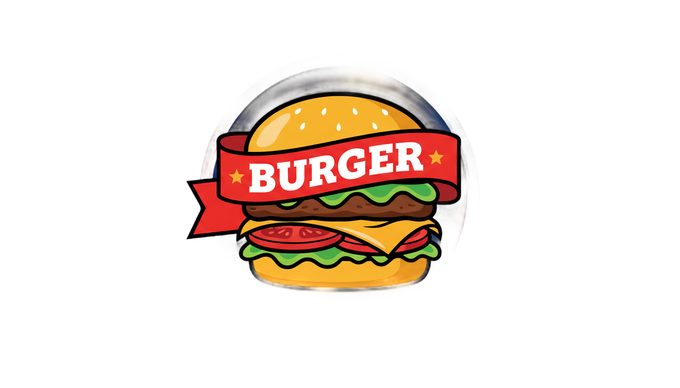 burger company logo png PNG transparent background
