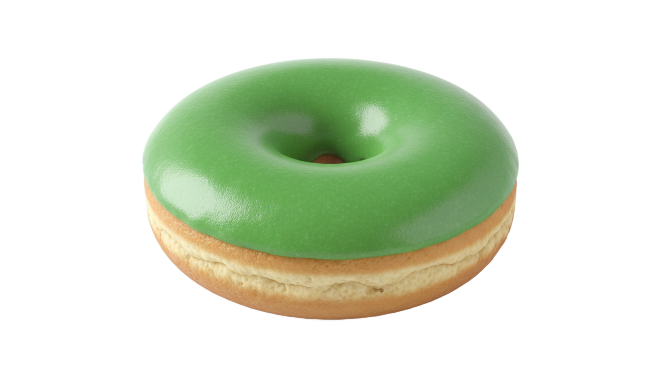 green donut png PNG transparent background
