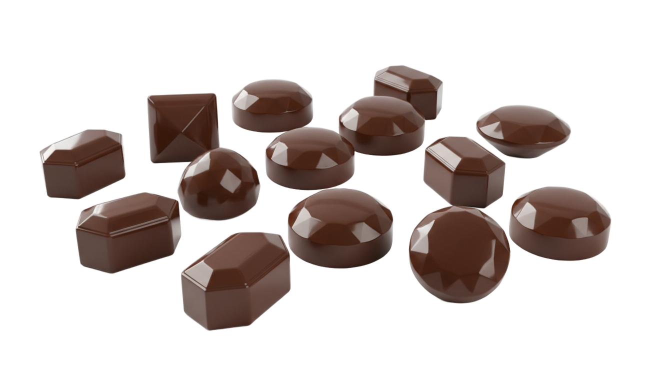 chocolate gems png PNG transparent background