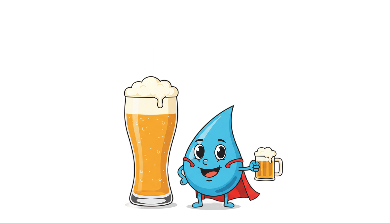 save water drink beer png PNG transparent background
