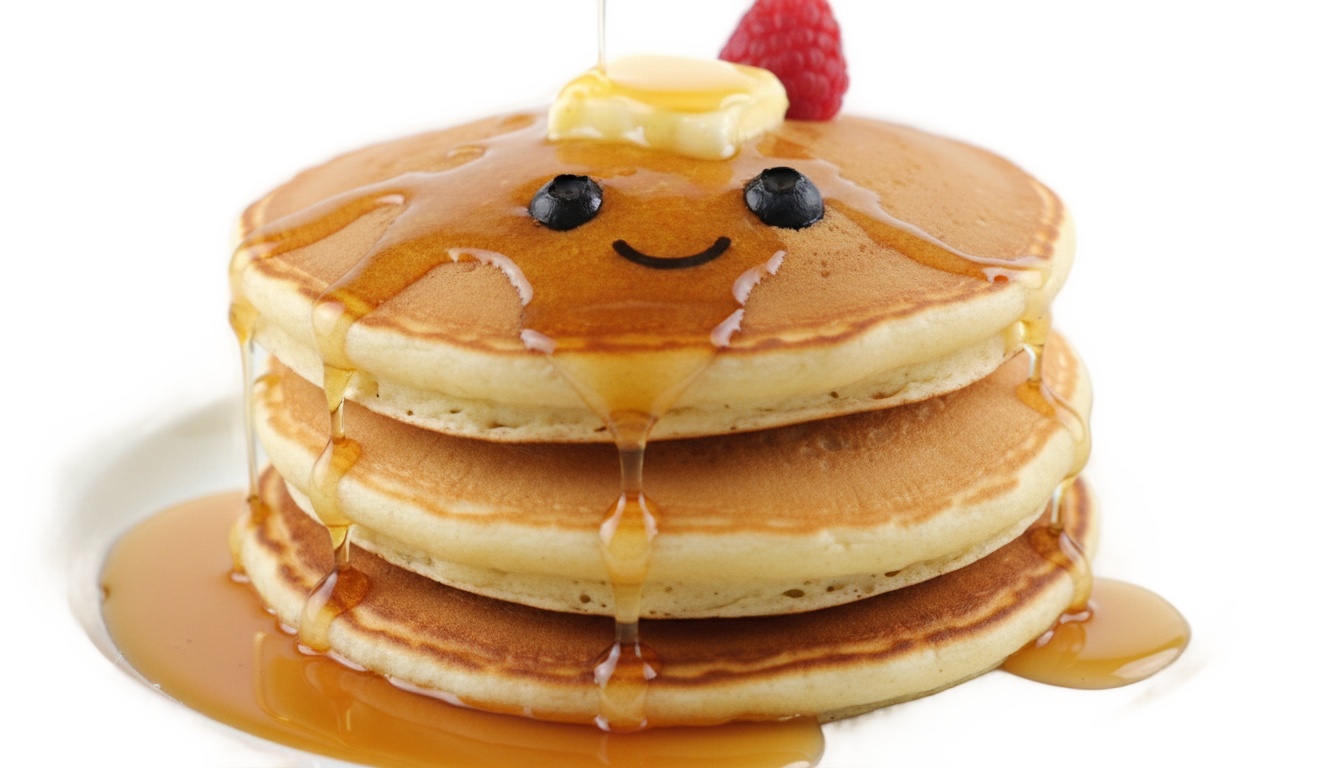 cute pancake png PNG transparent background