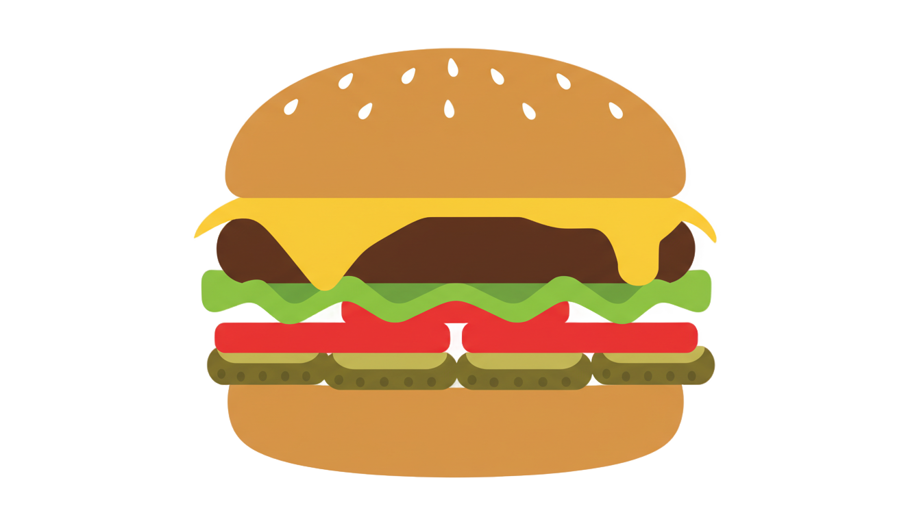 vector burger png PNG transparent background