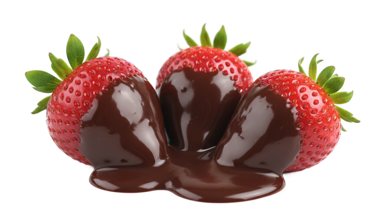 chocolate dipped strawberries png PNG transparent background