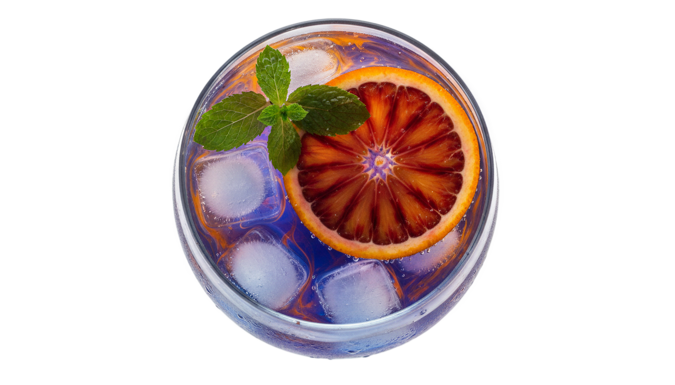 cocktail top view png PNG transparent background