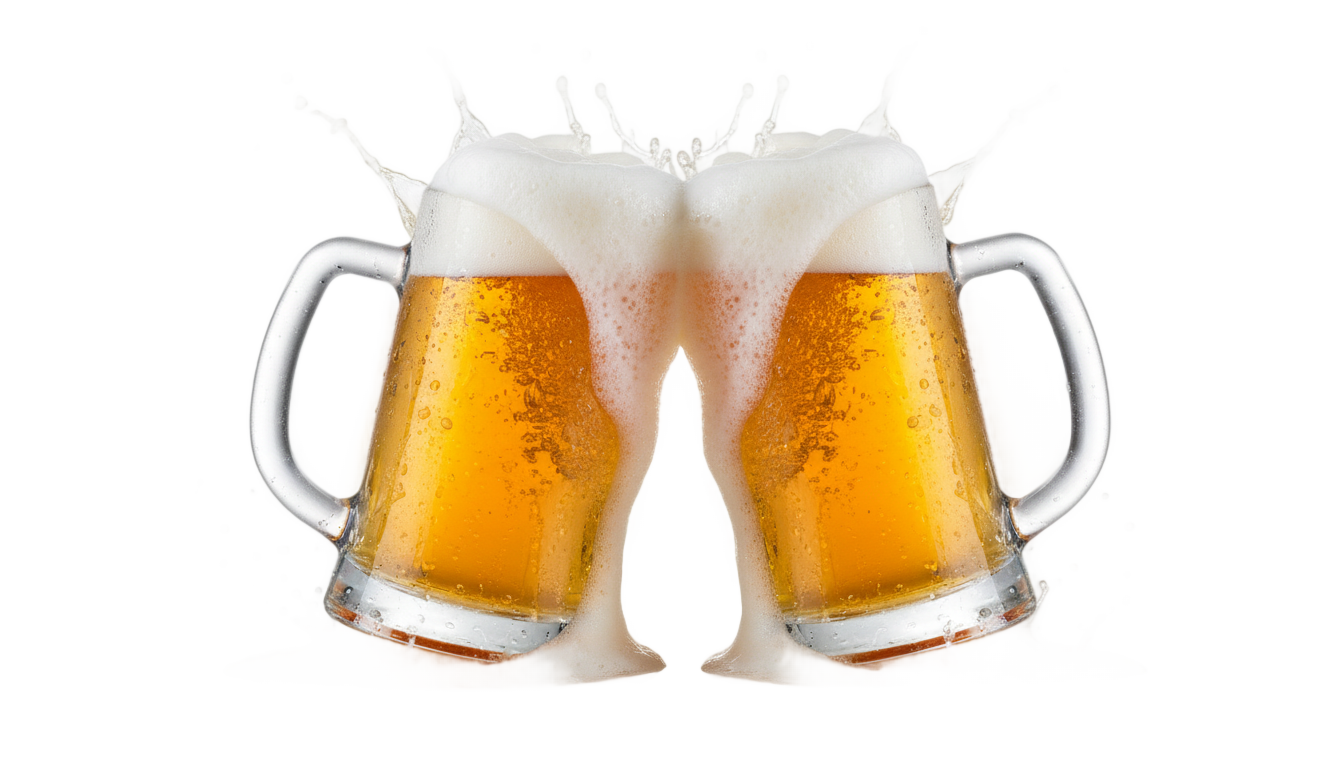 beer mugs png PNG transparent background