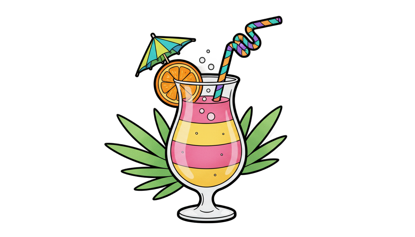 cocktail cartoon png PNG transparent background