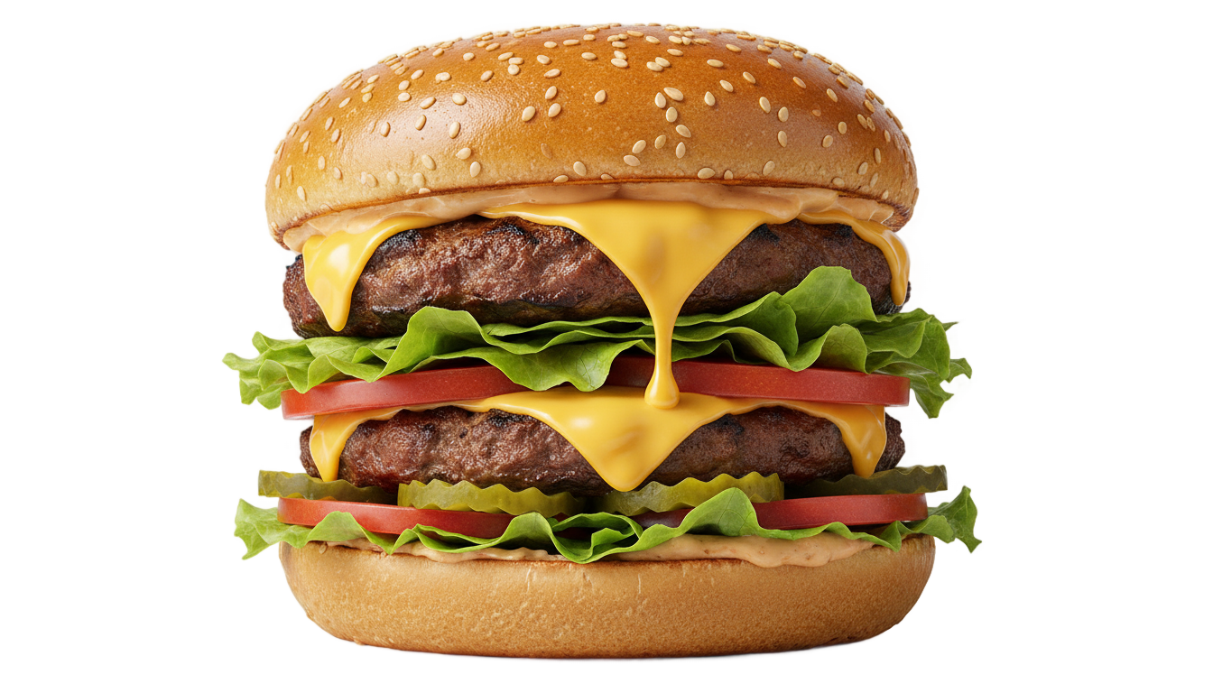 crispy burger png PNG transparent background